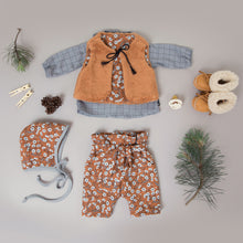 Load image into Gallery viewer, Thin Grid Monument Gray Viscose Rayon Fabric by See You At Six, Oeko Tex Class 1 Certified