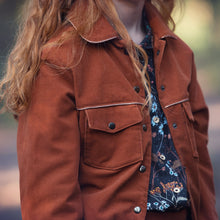 Load image into Gallery viewer, Mocha Bisque Fine Rib Corduroy Fabric by See You At Six, Oeko Tex Class 1 Certified