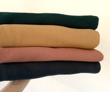 Load image into Gallery viewer, Organic Deep Navy Waffle Knit
