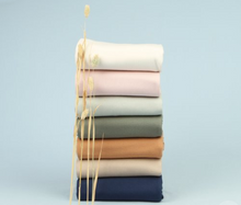 Load image into Gallery viewer, Organic Cappucino Ribbed Knit Fabric from Elvelyckan Designs