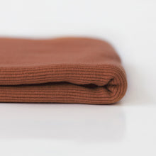 Load image into Gallery viewer, Mocha Bisque Ribbed Knit Fabric by See You At Six, Oeko Tex Class 1 Certified