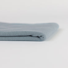 Load image into Gallery viewer, Monument Gray Ribbed Knit Fabric by See You At Six, Oeko Tex Class 1 Certified