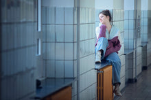 Load image into Gallery viewer, Nocturne Purple French Terry See You At Six