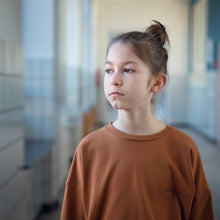 Load image into Gallery viewer, Meerkat Brown Ribbed Knit See You at Six