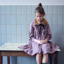 Load image into Gallery viewer, Toadstool Purple Linen Viscose Blend See You at Six