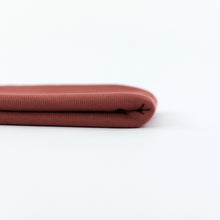 Load image into Gallery viewer, Mahogany Brown Ribbed Knit Fabric by See You At Six, Oeko Tex Class 1 Certified