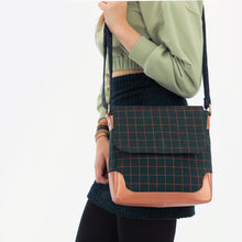 Load image into Gallery viewer, Thin Grid Forest River Viscose Rayon Fabric by See You At Six, Oeko Tex Class 1 Certified