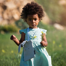 Load image into Gallery viewer, Thin Grid Harbor Green Viscose Rayon See You At Six