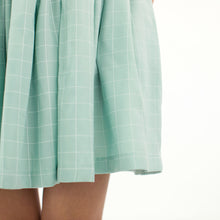 Load image into Gallery viewer, Thin Grid Harbor Green Viscose Rayon See You At Six