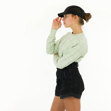 Load image into Gallery viewer, Thin Grid French Terry Fabric by See You At Six, Oeko Tex Class 1 Certified