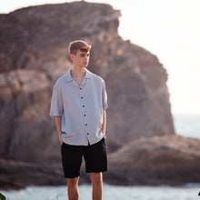 Load image into Gallery viewer, Glacier Gray Linen Viscose Blend See You at Six