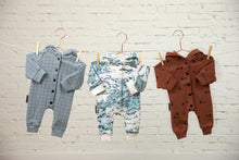 Load image into Gallery viewer, Rainy Clouds Off-White French Terry Fabric by See You At Six, Oeko Tex Class 1 Certified