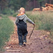 Load image into Gallery viewer, Thin Grid Monument Gray French Terry Fabric by See You At Six, Oeko Tex Class 1 Certified