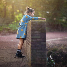 Load image into Gallery viewer, Wellies Citadel Blue French Terry Fabric by See You At Six, Oeko Tex Class 1 Certified