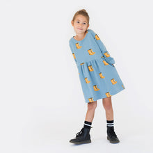 Load image into Gallery viewer, Wellies Citadel Blue French Terry Fabric by See You At Six, Oeko Tex Class 1 Certified