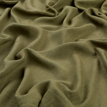 Load image into Gallery viewer, Olive Viscose Linen Slub