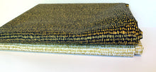 Load image into Gallery viewer, Hatchmark Navy Metallic Cotton by Rifle Paper Co. for Cotton and Steel, Woven Cotton

