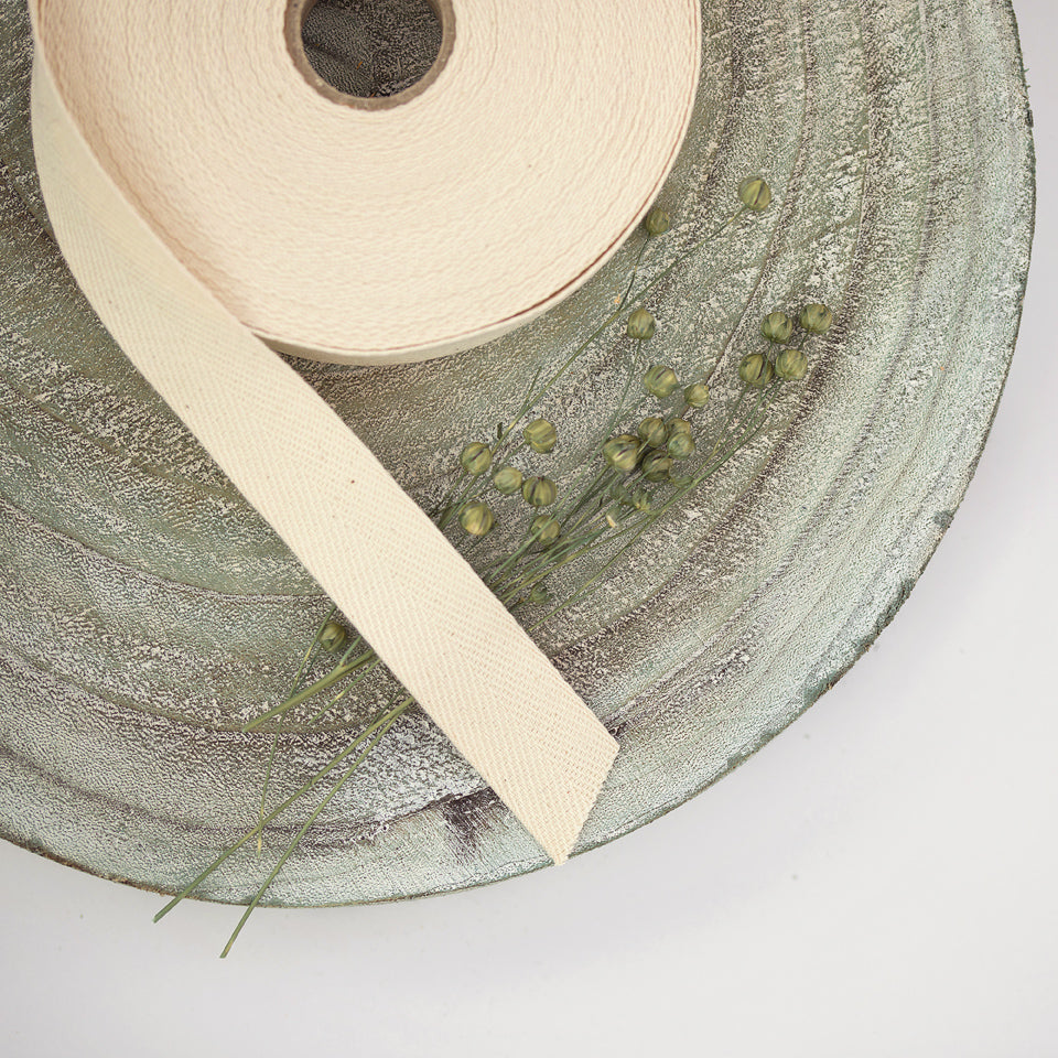 Natural Cotton Twill Tape by See You At Six, Oeko Tex Class 1 Certified