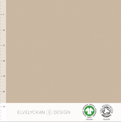 Organic Cappucino Solid Jersey KNIT Fabric by Elvelyckan Designs